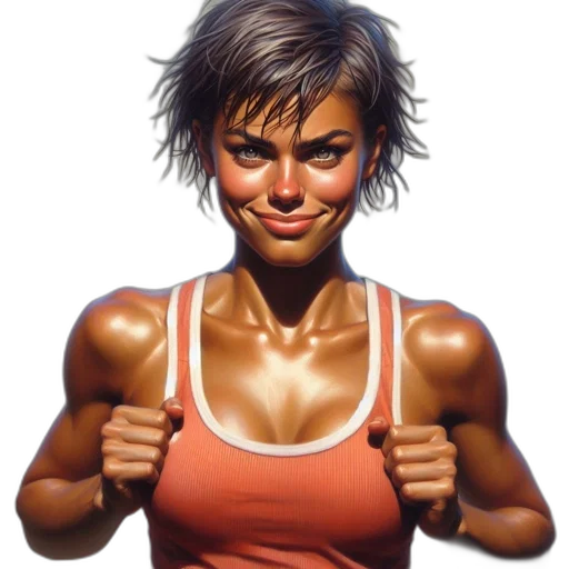 face, photorealistic, comic book art, concept art transparent PNG cut-out