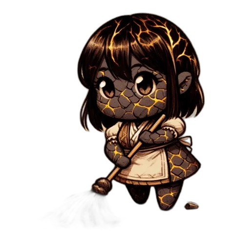 staff, creature, fantasy art, concept art transparent PNG cut-out
