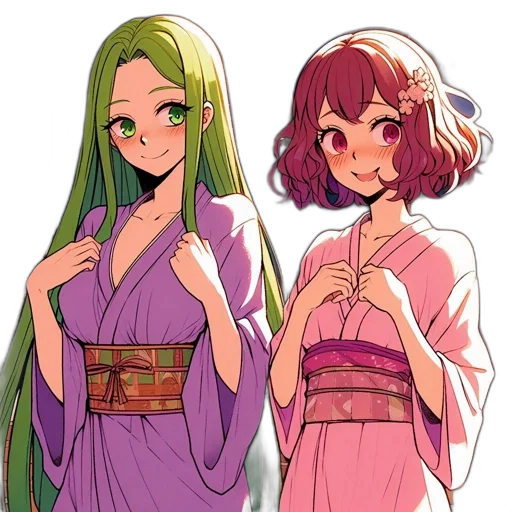 dress, jewelry, staff, anime transparent PNG cut-out