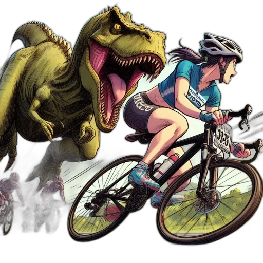 concept art, fantasy art, comic book art, t-rex transparent PNG cut-out