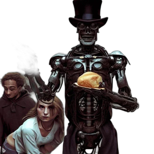 robot, concept art, comic book art, fantasy art transparent PNG cut-out