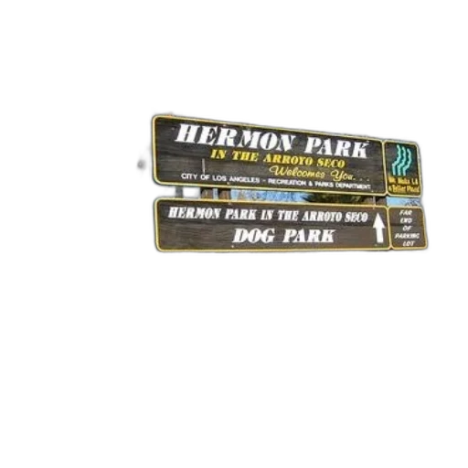 sign, hermon, park, arroyo transparent PNG cut-out