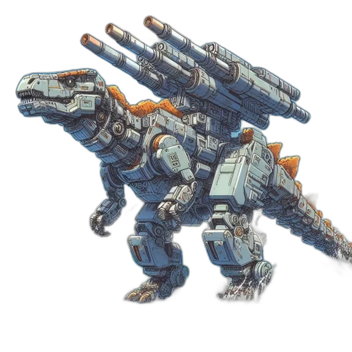 weapon, robot, dragon, concept art transparent PNG cut-out