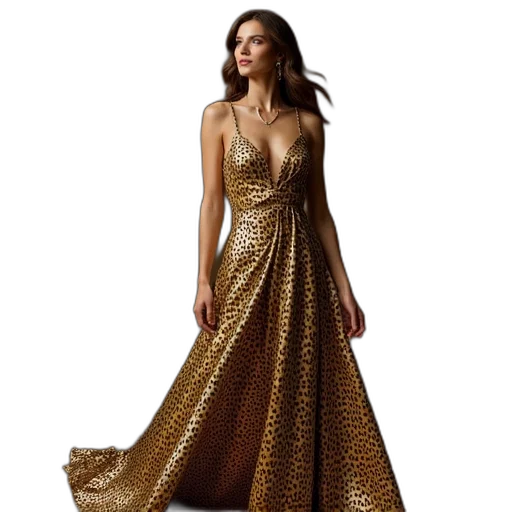 dress, jewelry, golden, earth tones transparent PNG cut-out