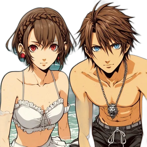anime, concept art, cartoon, fantasy art transparent PNG cut-out