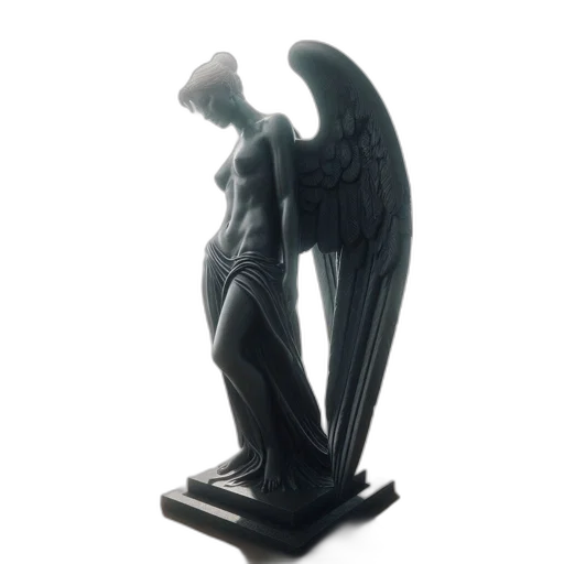 3d render, immense, winged, angel transparent PNG cut-out