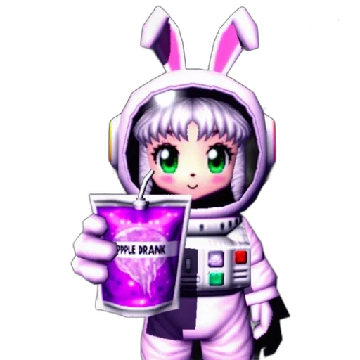 robot, pixel art, cyberpunk, vaporwave transparent PNG cut-out