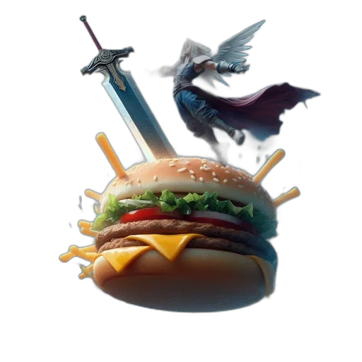 dragon, food, weapon, sword transparent PNG cut-out