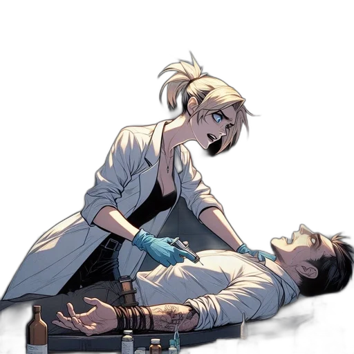 staff, comic book art, concept art, anime transparent PNG cut-out
