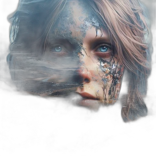 face, mask, creature, robot transparent PNG cut-out
