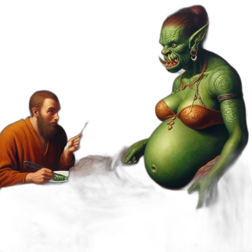 creature, food, concept art, fantasy art transparent PNG cut-out