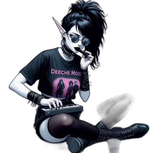 staff, mask, creature, fantasy art transparent PNG cut-out