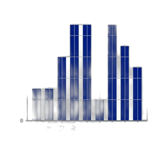 blue, bar, graph, titled transparent PNG cut-out