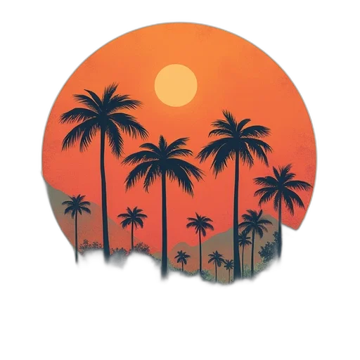 umbrella, hat, vaporwave, concept art transparent PNG cut-out