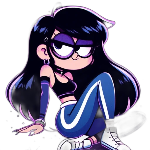 staff, anime, cartoon, pixel art transparent PNG cut-out