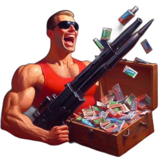 weapon, food, concept art, cyberpunk transparent PNG cut-out
