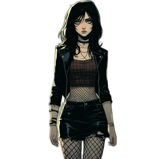 jacket, comic book art, concept art, cartoon transparent PNG cut-out