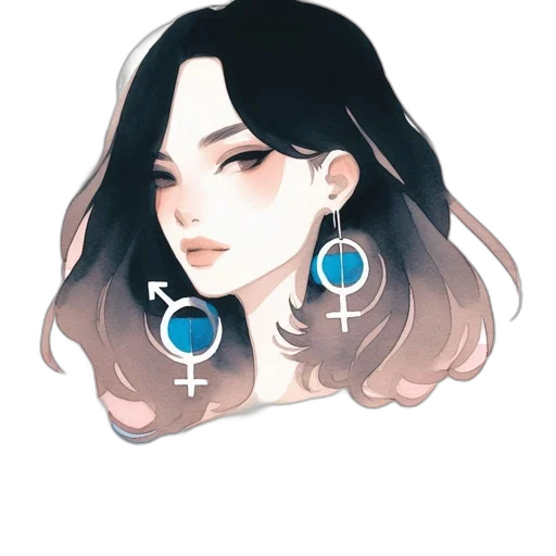 jewelry, face, hair, crown transparent PNG cut-out
