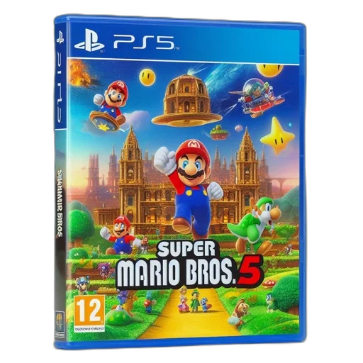 concept art, mario, waves, camera transparent PNG cut-out