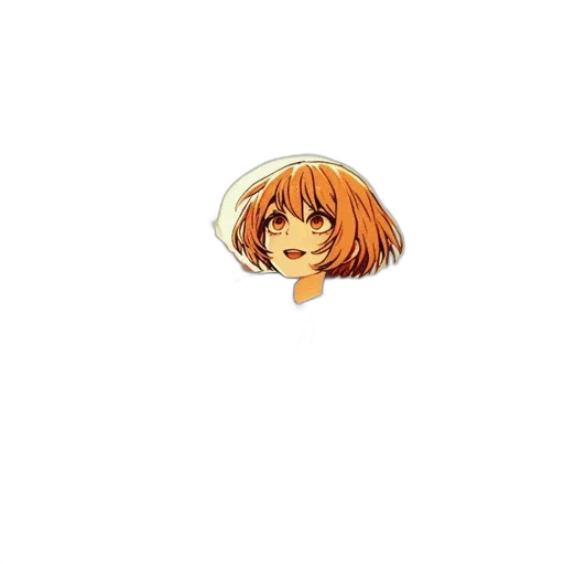 face, hair, flower, staff transparent PNG cut-out