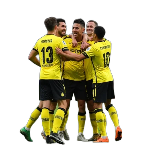 staff, neon, players, dortmund transparent PNG cut-out
