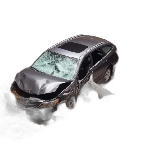 car, snow, art, installation transparent PNG cut-out