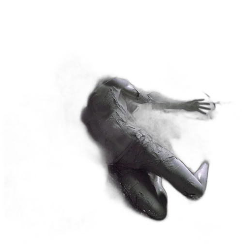 creature, mask, hair, shoes transparent PNG cut-out