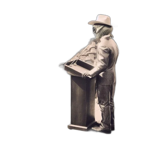robot, jacket, hat, furniture transparent PNG cut-out