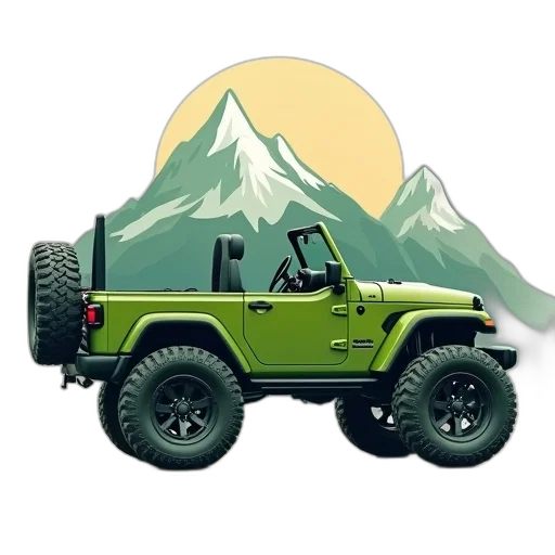 car, concept art, pixel art, 3d render transparent PNG cut-out