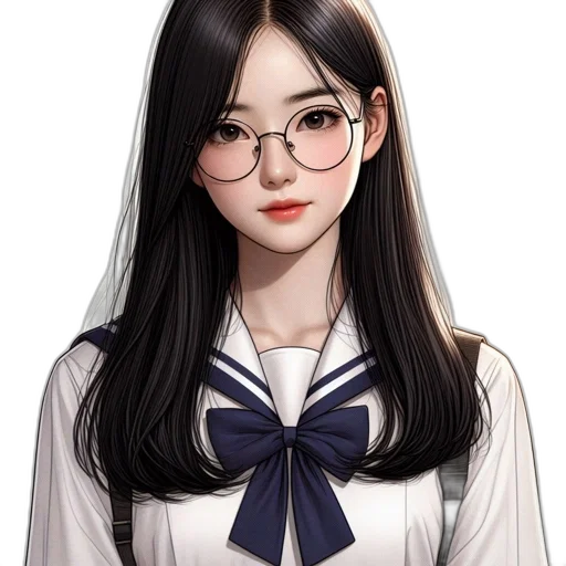 staff, face, dress, anime transparent PNG cut-out