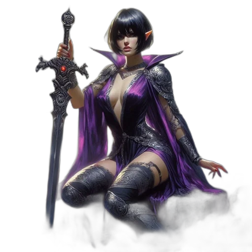 staff, sword, weapon, fantasy art transparent PNG cut-out