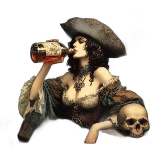 bottle, fantasy art, concept art, photorealistic transparent PNG cut-out