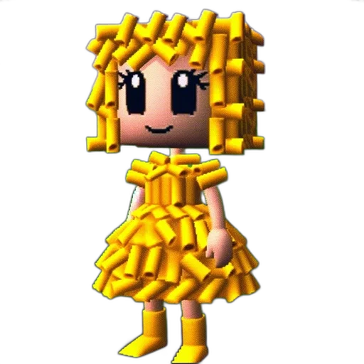dress, crown, hair, staff transparent PNG cut-out