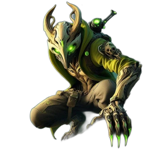 mask, creature, staff, weapon transparent PNG cut-out