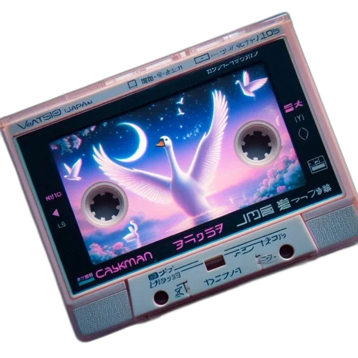 vaporwave, cyberpunk, outer space, night transparent PNG cut-out