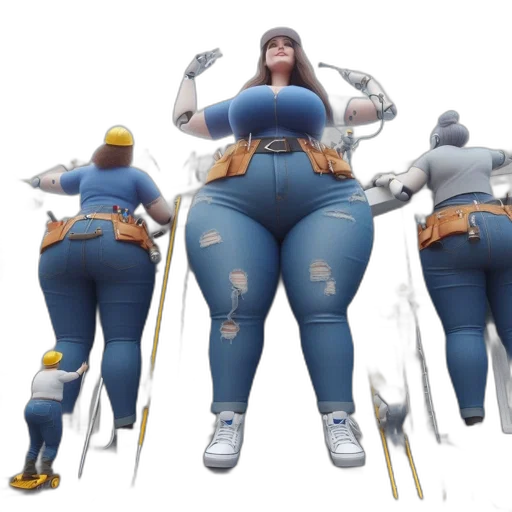 robot, staff, jacket, concept art transparent PNG cut-out