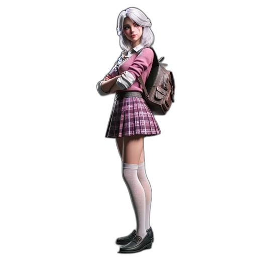 jacket, dress, 3d render, concept art transparent PNG cut-out