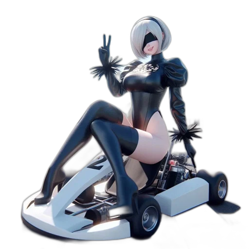 robot, car, concept art, 3d render transparent PNG cut-out