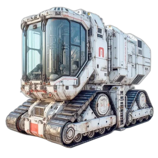 robot, weapon, car, 3d render transparent PNG cut-out