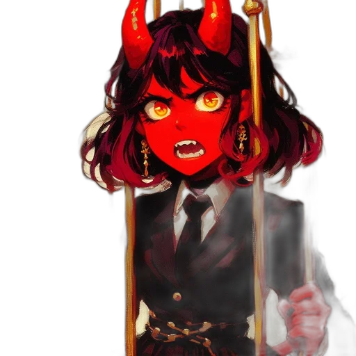 staff, mask, crown, creature transparent PNG cut-out