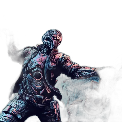 robot, weapon, concept art, comic book art transparent PNG cut-out