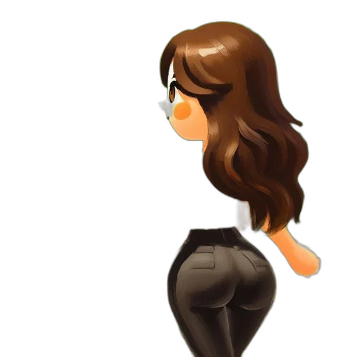 dress, hair, cartoon, concept art transparent PNG cut-out