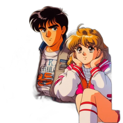 jacket, face, weapon, vaporwave transparent PNG cut-out