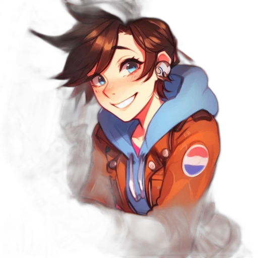 jacket, face, staff, anime transparent PNG cut-out