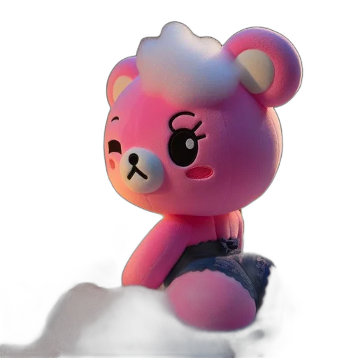creature, animal, staff, 3d render transparent PNG cut-out