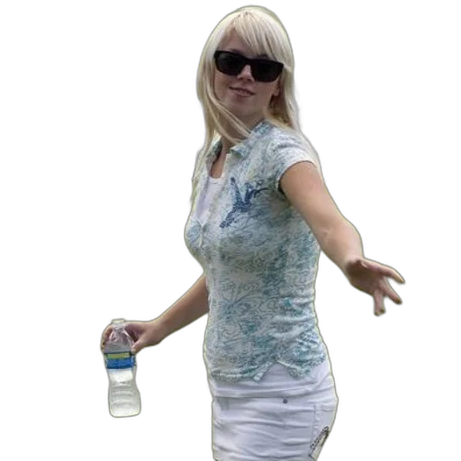 bottle, dress, 3d render, vaporwave transparent PNG cut-out