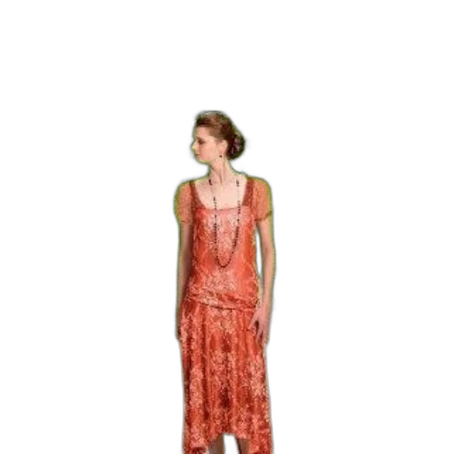 dress, staff, earth tones, red transparent PNG cut-out