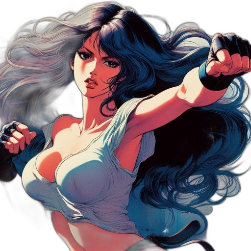 comic book art, concept art, anime, fantasy art transparent PNG cut-out