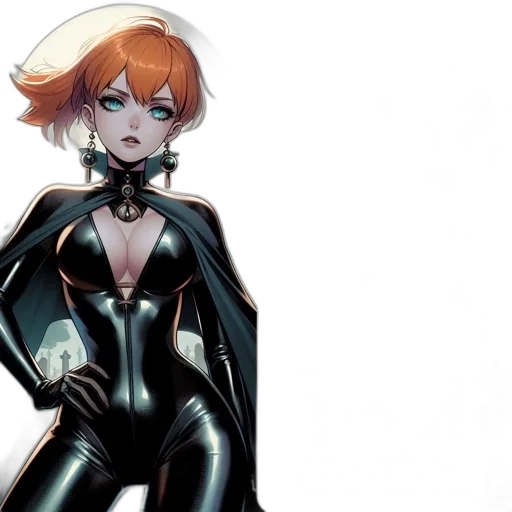 comic book art, concept art, left, gothic-themed transparent PNG cut-out