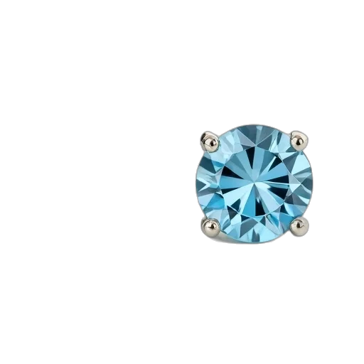 jewelry, crown, 3d render, blue transparent PNG cut-out